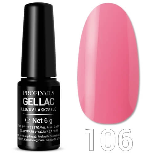 Profinails Gel Lac LED/UV lakkzselé 6 g No. 106 