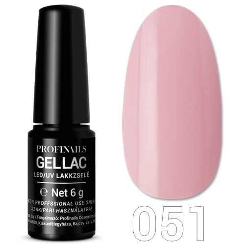 Profinails Gel Lac LED/UV lakkzselé 6 g No. 051