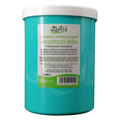 Mollis illatmnetes masszírozó krém 1000ml