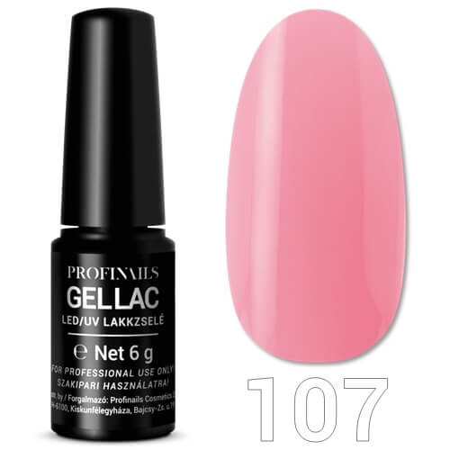 Profinails Gel Lac LED/UV lakkzselé 6 g No. 107 