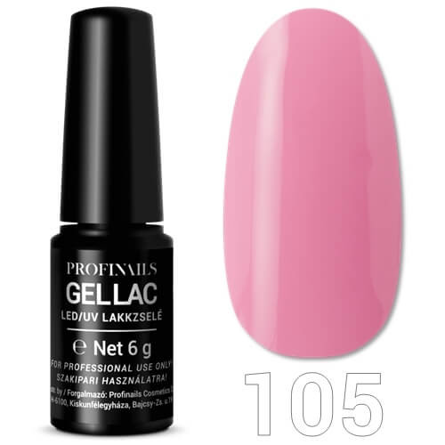 Profinails Gel Lac LED/UV lakkzselé 6 g No. 105 