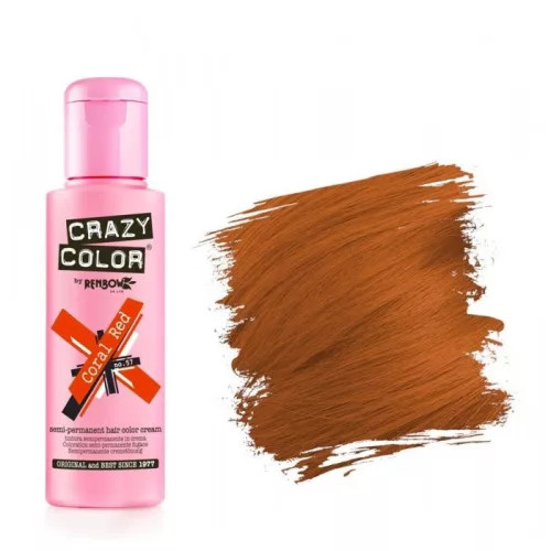 Crazy Color hajszínező krém 57 Coral Red 100ml