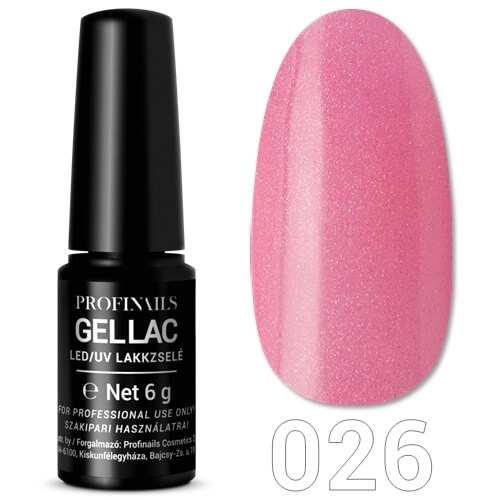 Profinails Gel Lac LED/UV lakkzselé 6 g No. 026