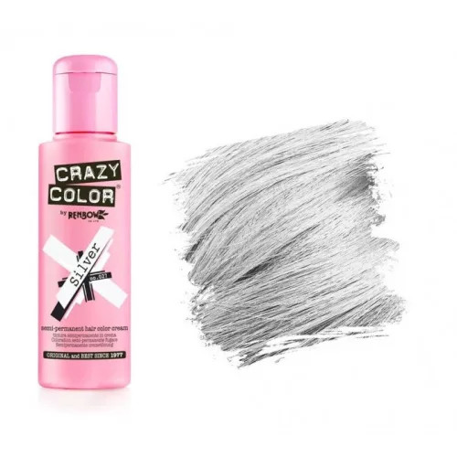 Crazy Color hajszínező krém 27 Silver 100ml