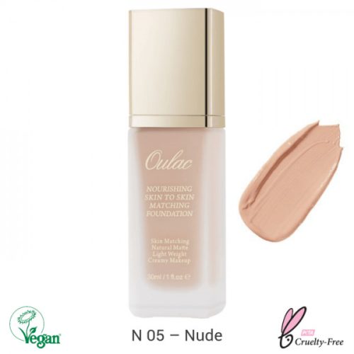 Oulac Nourishing Skin to Skin Matching Foundation pumpás alapozó 30ml No. N-05 Nude