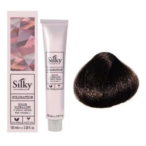 Silky hajfesték 5.0  intenzív világosbarna 100ml