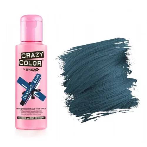 Crazy Color hajszínező krém 45 Peacook Blue 100ml