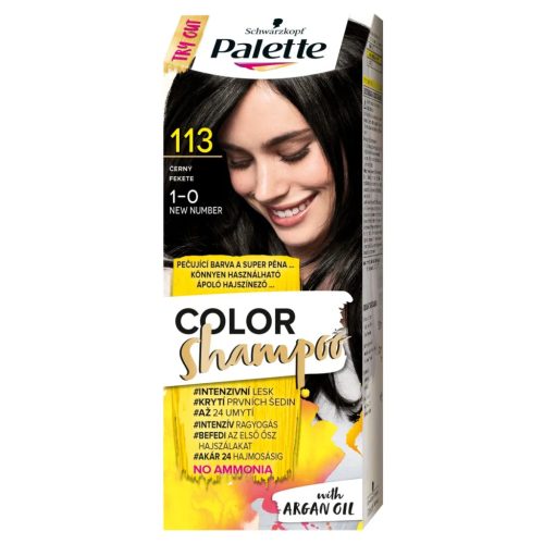 Palette Color Shampoo hajfesték 113 (1-0) fekete 70ml