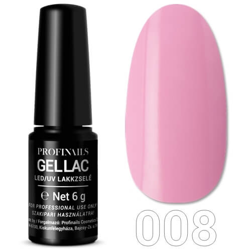 Profinails Gel Lac LED/UV lakkzselé 6 g No. 008