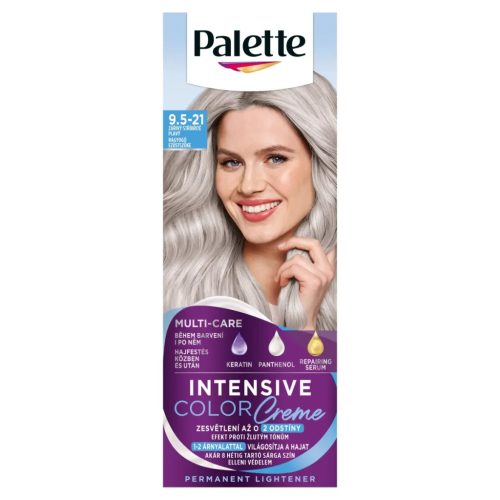 Palette Intensive Color Creme hajfesték 9,5-21 ragyogó ezüstszőke