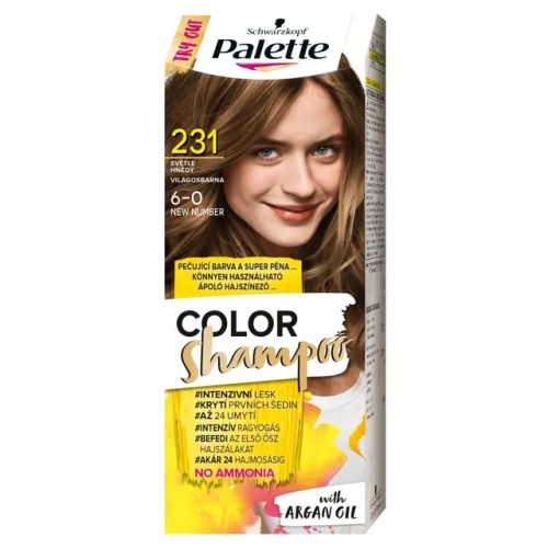 Palette Color Shampoo hajfesték 231 (6-0) világosbarna 70ml