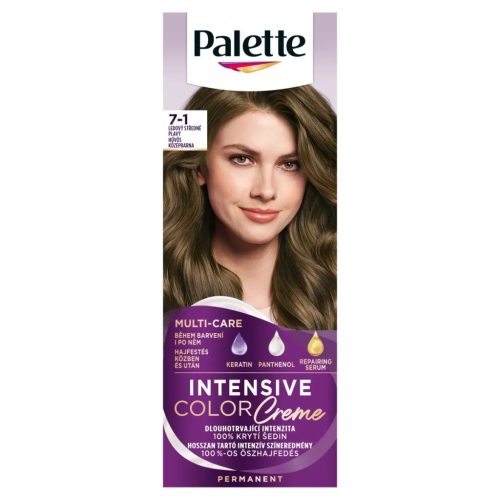 Palette Intensive Color Creme hajfesték 7-1 hűvös középbarna