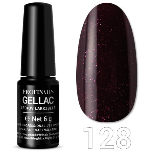 Profinails Gel Lac LED/UV lakkzselé 6 g No. 128