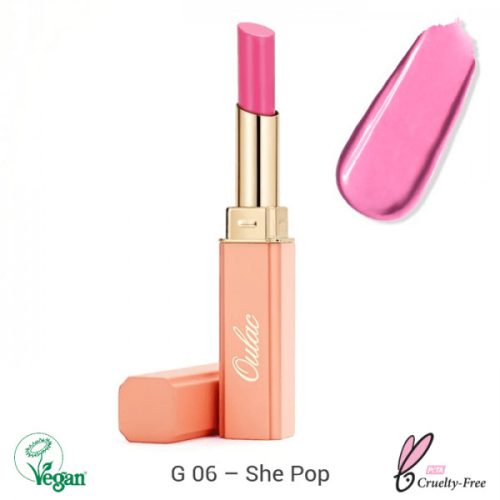 Oulac Moisture Shine Lipstick ajakrúzs 2.2g No. 06 She Pop