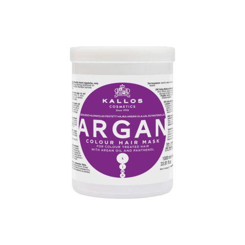 Kallos Argán színvédő hajpakoló krém 1000 ml