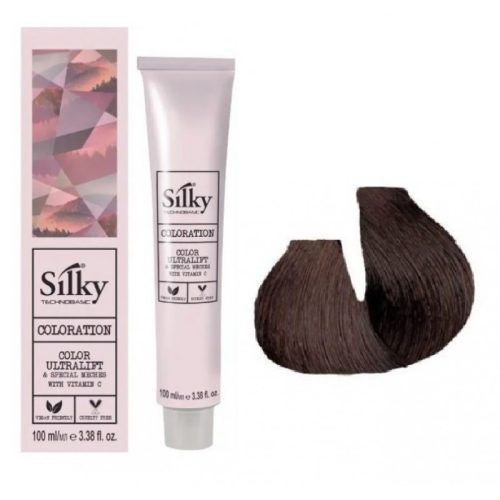 Silky hajfesték 4.5  mahagóni barna 100ml