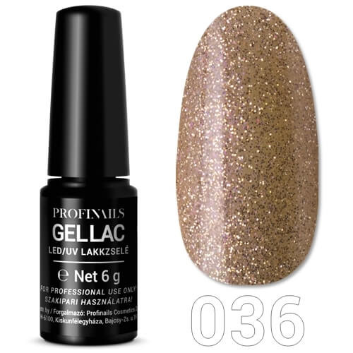 Profinails Gel Lac LED/UV lakkzselé 6 g No. 036