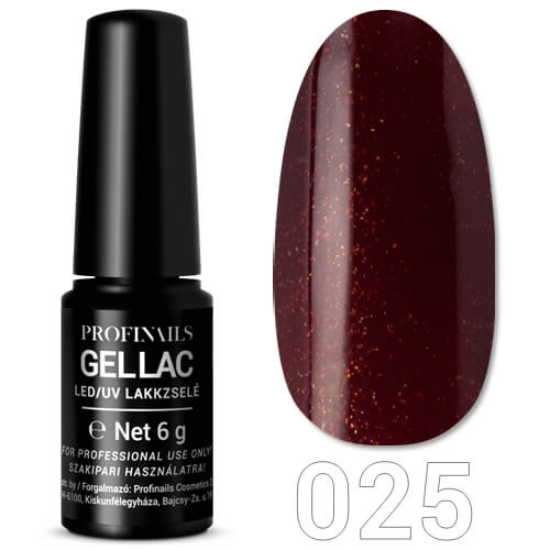 Profinails Gel Lac LED/UV lakkzselé 6 g No. 025