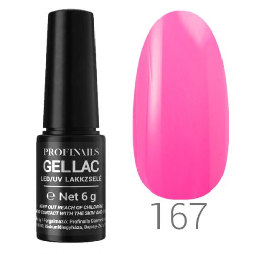 Profinails Gel Lac LED/UV lakkzselé 6 g No. 167