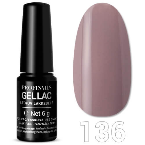 Profinails Gel Lac LED/UV lakkzselé 6 g No. 136