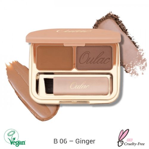 Oulac Brow & Eye Perfect Finishing Compact szemhéjfesték 3.2g No. B-06 Ginger