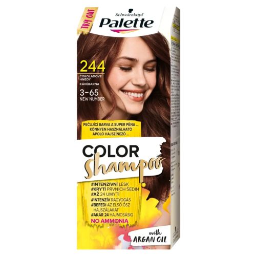 Palette Color Shampoo hajfesték 244 (3-65) kávébarna 70ml