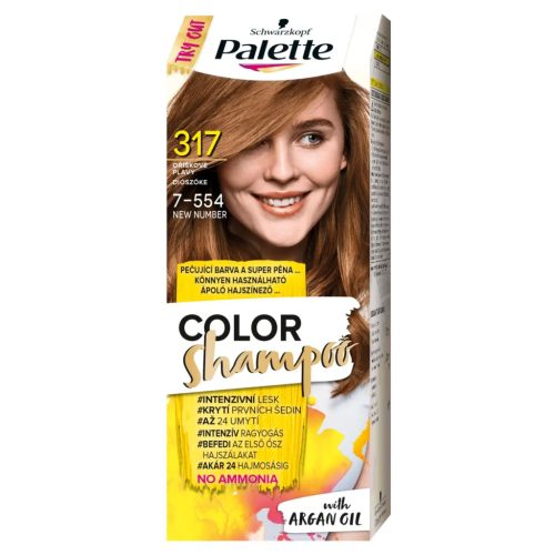 Palette Color Shampoo hajfesték 317 (7-554) diószőke 