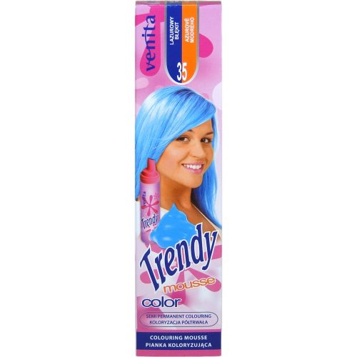 Trendy color hajszínezőhab 35 Azúrkék  75ml