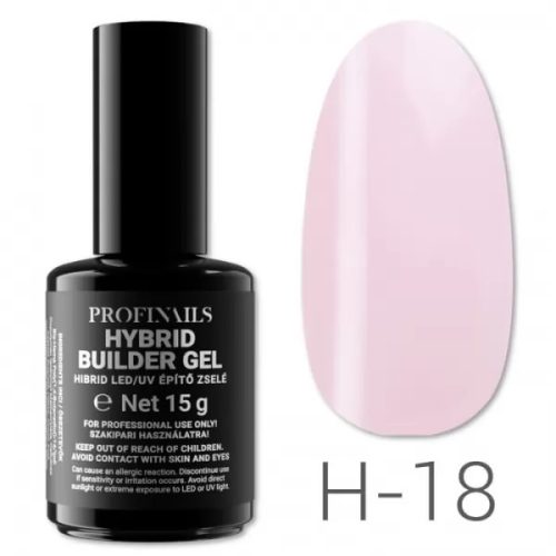 Profinails Hibrid LED/UV építő zselé 15 g H-18