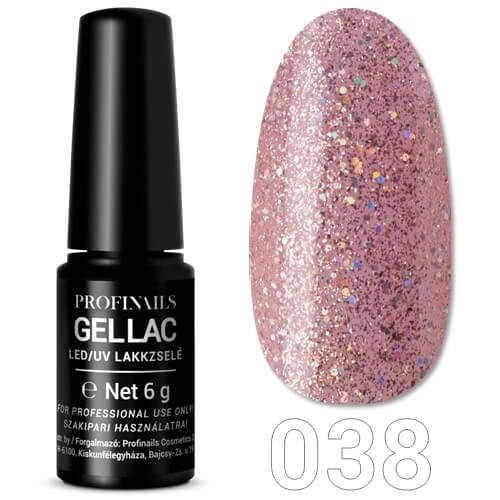 Profinails Gel Lac LED/UV lakkzselé 6 g No. 038