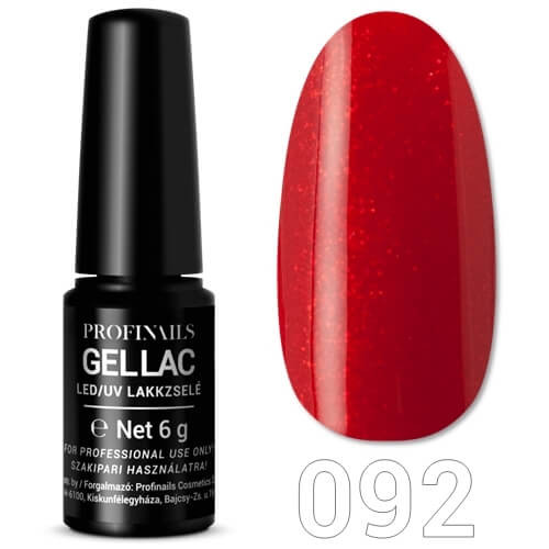 Profinails Gel Lac LED/UV lakkzselé 6 g No. 092 