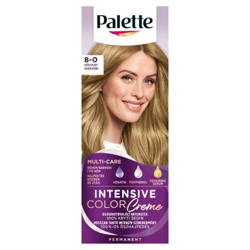 Palette Intensive Color Creme hajfesték 8-0 (N7) világosszőke