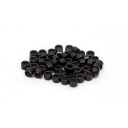 Mikrogyűrű Szilikonos 5mm Fekete 100db