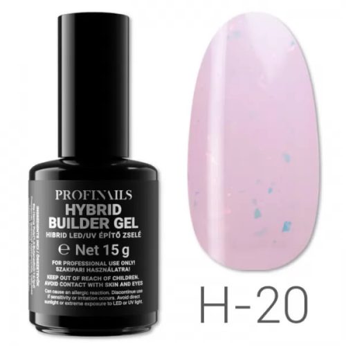 Profinails Hibrid LED/UV építő zselé 15 g H-20