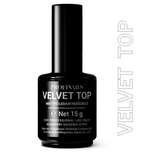 Profinails Gel Lac Velvet Top LED/UV mattító fedőzselé 15g 