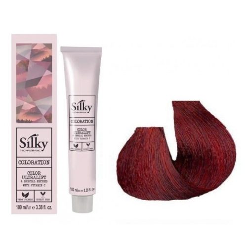 Silky hajfesték 55.66 intenzív vörös világosbarna 100ml