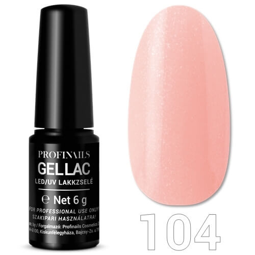 Profinails Gel Lac LED/UV lakkzselé 6 g No. 104 