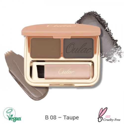 Oulac Brow & Eye Perfect Finishing Compact szemhéjfesték 3.2g No. B-08 Taupe