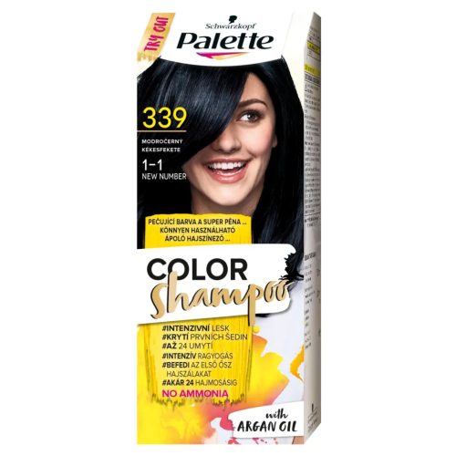 Palette Color Shampoo hajfesték 339 (1-1) kékesfekete 70ml