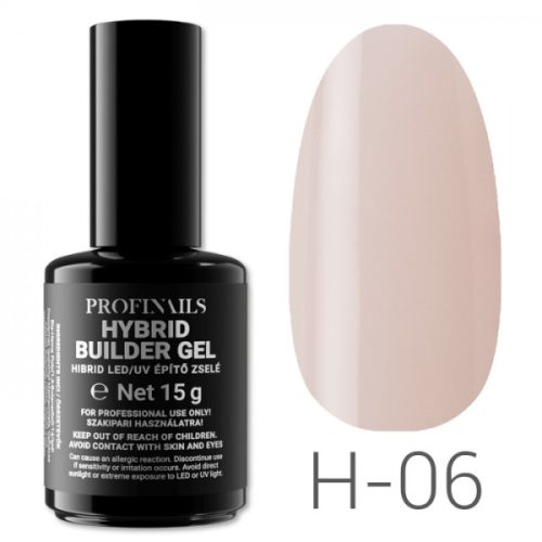 Profinails Hibrid LED/UV építő zselé 15 g H-06 